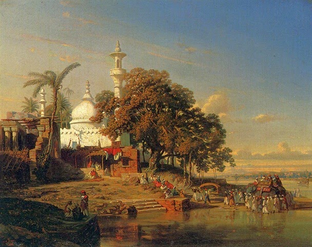 [Auguste_Borget%2527s_oil_on_canvas_painting_%2527An_Indian_Mosque_on_the_Hooghly_River_near_Calcutta%2527%252C_1846%255B2%255D.jpg]