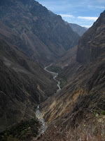 Hiking into Colca Canyon