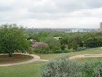 The wonderful view from the top of the hill. The garden is situated on one of the highest spots in all of San Antonio.