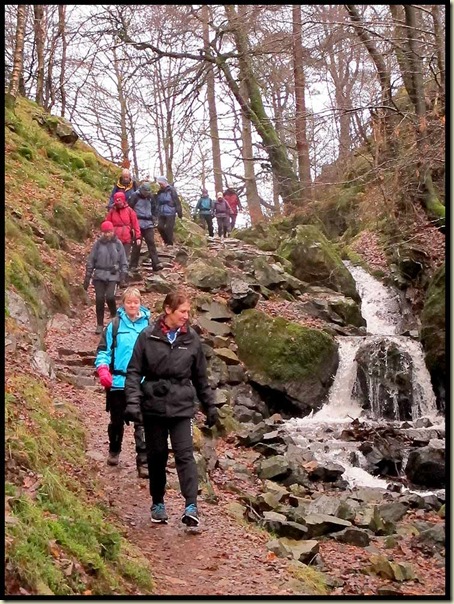 Descending towards Tom Gill