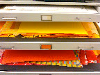Our office's paper files are no New York Central, but still, our white, cream, yellow, and orange selection is quite extensive.