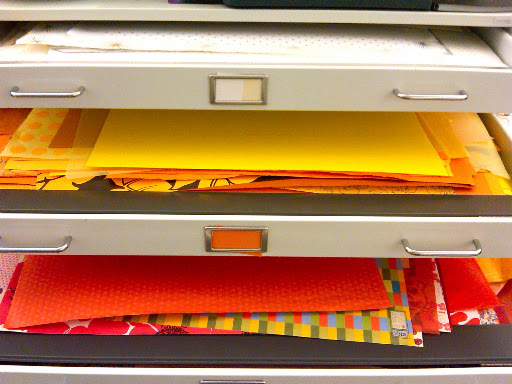 Our office's paper files are no New York Central, but still, our white, cream, yellow, and orange selection is quite extensive.