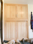 Alcove cupboards in maple