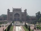 View of the entrance from the mausoleum level
