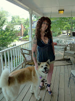 Portait of Hair with Dog and Wife.