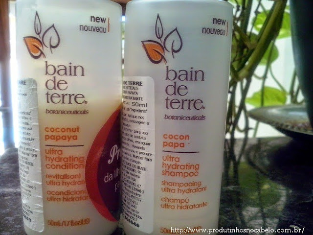 bain de terre Coconut Papaya bain de terre embalagem