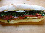 Caprese Sandwich with Spicy Broccoli Rabe