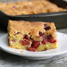 Cherry Cornmeal Cake