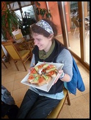 Bulgaria, Laura and her 'small sandwiches (78))