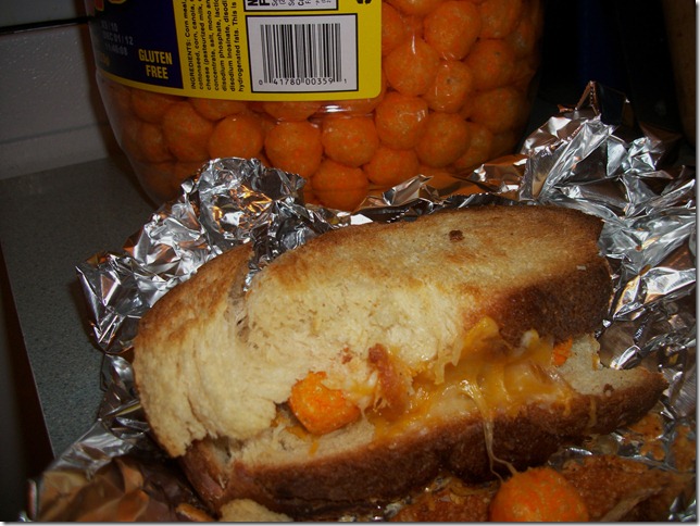 cheeseball sandwich