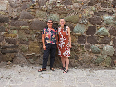 Debra and April in front of Pyramidal Grafica