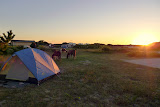 Sunrise with the ponies, just outside our tent.