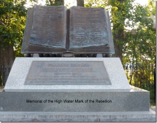Memorial of the High Water Mark of the Rebellion Memorial of the High Water Mark of the Rebellion