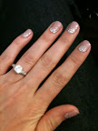 I tried Essie's Sleek Sticks in Over the Moon. I adored the mauve color and blingy stones that brought out the glow in my own.