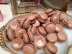 Glimmering macarons by One Girl Cookies. Glimmering macarons by One Girl Cookies.