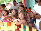 Waiting in line for the mini-roller-coaster