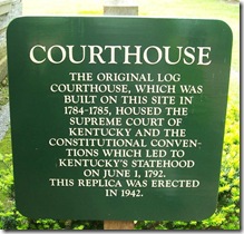 Secondary Sign outside Courthouse in Constitution Square