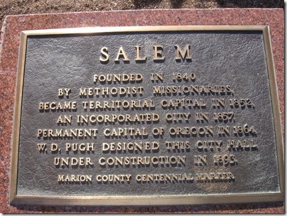 IMG_3496 Salem City Hall Cornerstone Plaque in Salem, Oregon on September 9, 2006
