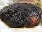 One beautifully barbecued pork shoulder. One beautifully barbecued pork shoulder.