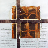 Le collage "Les attentes II" 2005, 500x700mm