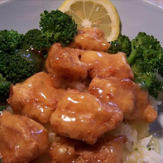Breaded Chicken Balls With Lemon Glaze