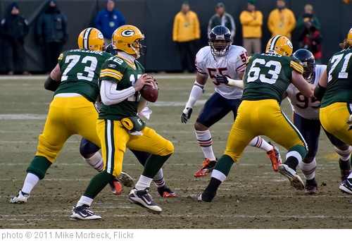 'Aaron Rodgers' photo (c) 2011, Mike Morbeck - license: http://creativecommons.org/licenses/by-sa/2.0/