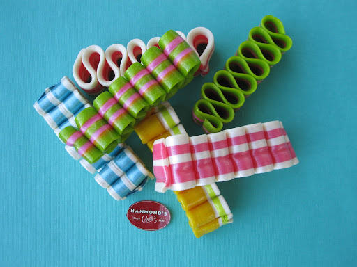 The ribbon candy flavors may be a bit unexpected but they are very tasty and will add great color to a gift.