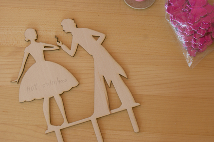 A test of the cake topper by Publique Living.
