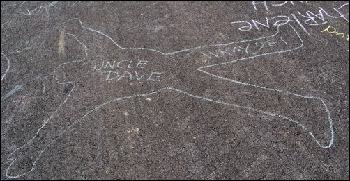 Uncle Dave chalk art