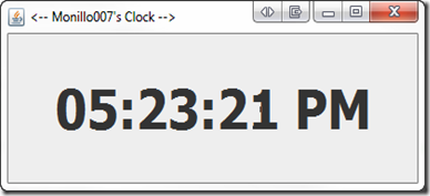 Reloj en Java Reloj en Java