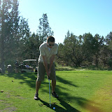 Justin Tees Off