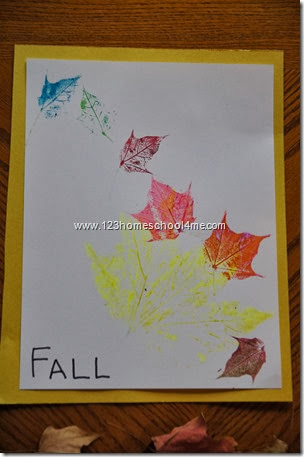 Here is our beautiful leaf art craft for kids all done Here is our beautiful leaf art craft for kids all done