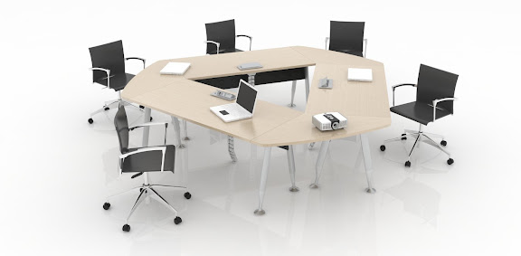 MESA DE JUNTAS TRIANGULAR