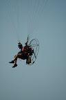 Deano filming from a Paramotor