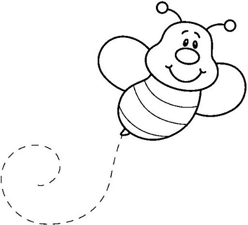 Dibujo de abeja facil - Imagui