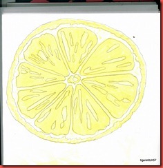Lemon traced