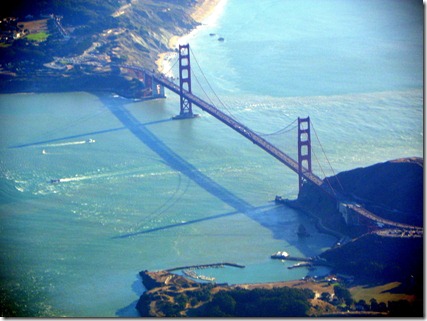 The Golden Gate Bridge and it's shadow!