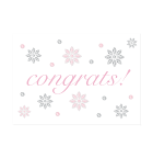 Glitter flowers can decorate thank-you notes or send along a 
