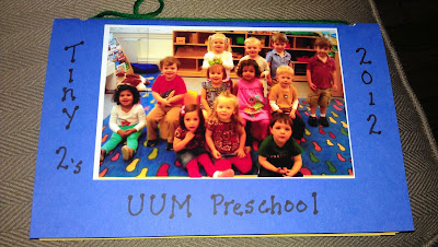 Andy had his last day of school. the teachers made him a book of pictures and sent home lots of artwork