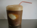 Who doesn't love a root beer float? Vanilla fro-yo cut almost two-thirds the fat!