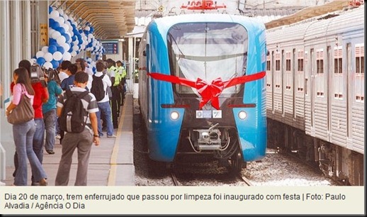 Trens comprados por R$ 11 milhões cada já chegaram ao Rio enferrujados - Rio - O Dia Online - Google Chrome Trens comprados por R$ 11 milhões cada já chegaram ao Rio enferrujados - Rio - O Dia Online - Google Chrome