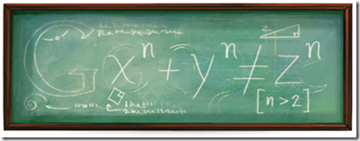 « J’ai trouvé une merveilleuse démonstration de cette proposition mais ce doodle est trop étroit pour la contenir. » « J’ai trouvé une merveilleuse démonstration de cette proposition mais ce doodle est trop étroit pour la contenir. »