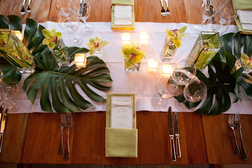Menus were tucked inside folded napkins. Menus were tucked inside folded napkins.