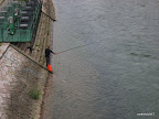Fisherman at the Morava river..