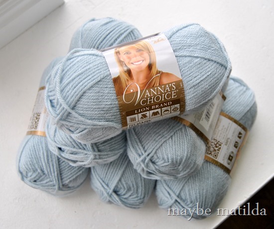 Vanna's Choice yarn in Silver Blue
