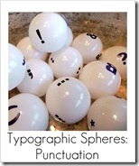 typography punctuation spheres
