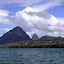 Les Pitons, vus du sud