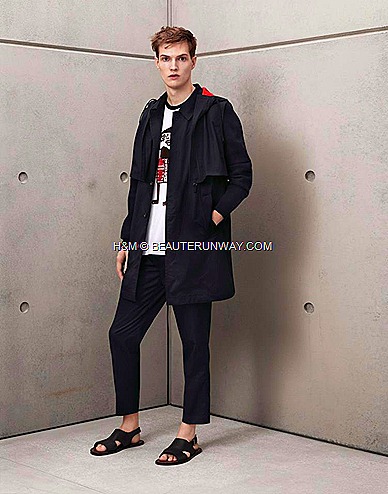 Marni H&M Mens Parka, Tee shirt, Trousers, Mens Black Leather Sandals