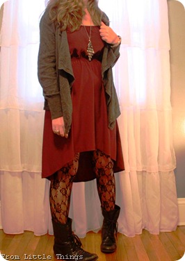 purple hi low and combat boots