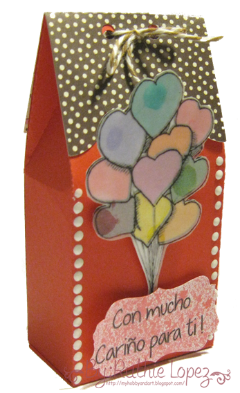 San Valentin - Valentine´s Day - Treat Box - Silhouette - Color Paws - Ruthie Lopez
